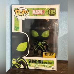 Funko Pop! Vinyl: Marvel - Spider-Man  (Stealth Suit) Hot Topic (Exclusive) #195